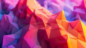 fond abstrait avec un design low poly photo