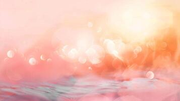 abstrait brouiller de pastel magnifique pêche rose photo