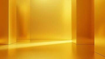 abstrait luxe or Jaune pente studio mur photo