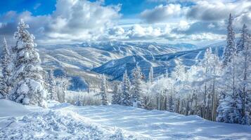 magnifique hiver la nature paysage incroyable Montagne photo