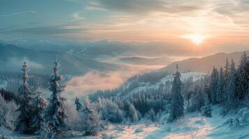 magnifique hiver la nature paysage incroyable Montagne photo