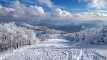 magnifique hiver la nature paysage incroyable Montagne photo