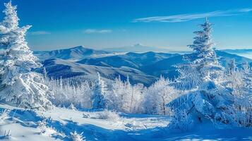 magnifique hiver la nature paysage incroyable Montagne photo