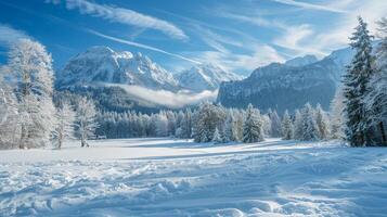 magnifique hiver la nature paysage incroyable Montagne photo