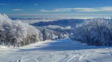 magnifique hiver la nature paysage incroyable Montagne photo