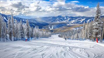 magnifique hiver la nature paysage incroyable Montagne photo