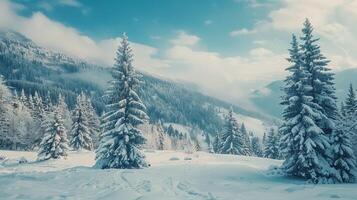 magnifique hiver la nature paysage incroyable Montagne photo