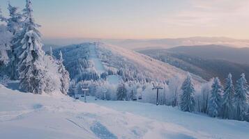 magnifique hiver la nature paysage incroyable Montagne photo