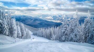 magnifique hiver la nature paysage incroyable Montagne photo