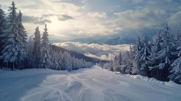 magnifique hiver la nature paysage incroyable Montagne photo