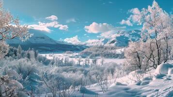 magnifique hiver la nature paysage incroyable Montagne photo