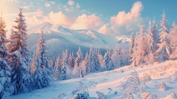 magnifique hiver la nature paysage incroyable Montagne photo