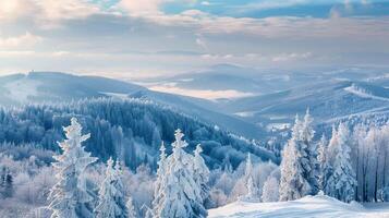 magnifique hiver la nature paysage incroyable Montagne photo