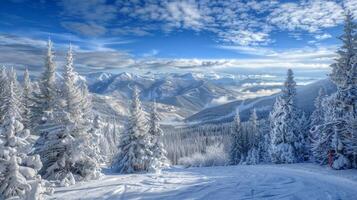 magnifique hiver la nature paysage incroyable Montagne photo