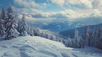 magnifique hiver la nature paysage incroyable Montagne photo