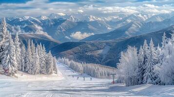 magnifique hiver la nature paysage incroyable Montagne photo