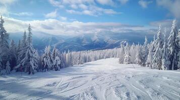 magnifique hiver la nature paysage incroyable Montagne photo