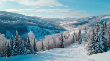 magnifique hiver la nature paysage incroyable Montagne photo