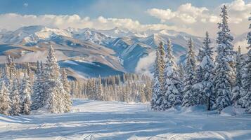 magnifique hiver la nature paysage incroyable Montagne photo