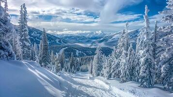 magnifique hiver la nature paysage incroyable Montagne photo