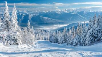 magnifique hiver la nature paysage incroyable Montagne photo