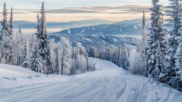 magnifique hiver la nature paysage incroyable Montagne photo