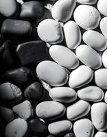 monochrome rivière des pierres plat allonger Contexte photo
