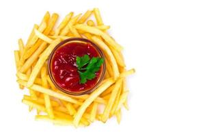 frites au ketchup photo