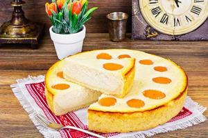 cheesecake aux abricots photo