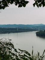 vue de le liberté pont de le pétrovaradin forteresse, novi triste, Serbie photo