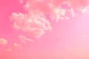 rose ciel des nuages arrière-plan, pastel ciel Contexte photo