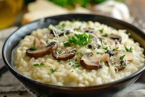 crémeux champignon Risotto photo