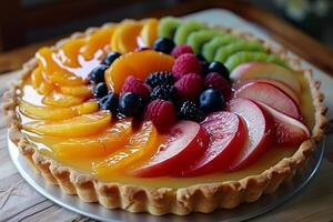 vitré Frais fruit Tarte photo