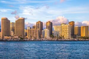 paysage urbain de Honolulu situé dans oahu île, Hawaii, uni États photo