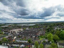 haute angle vue de stock-sur-rent ville de Angleterre, génial grande-bretagne. mai 4ème, 2024 photo