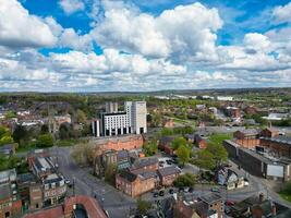 haute angle vue de historique Derby ville centre, Angleterre uni Royaume. avril le 26, 2024 photo