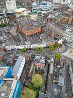 aérien vue de central Nottingham ville de Angleterre Royaume-Uni. avril le 26, 2024 photo