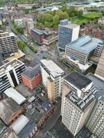 aérien vue de central Nottingham ville de Angleterre Royaume-Uni. avril le 26, 2024 photo