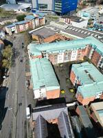 aérien vue de bâtiments à ville centre et centre ville de couvent ville de Angleterre uni Royaume. Mars 30e, 2024 photo