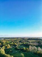 aérien vue de central nordampton ville de le Northamptonshire, Angleterre uni Royaume. octobre 25, 2023 photo