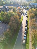 aérien vue de central nordampton ville de le Northamptonshire, Angleterre uni Royaume. octobre 25, 2023 photo