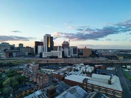 ville centre bâtiments de Birmingham central ville de Angleterre uni Royaume pendant le coucher du soleil. Mars 30e, 2024 photo