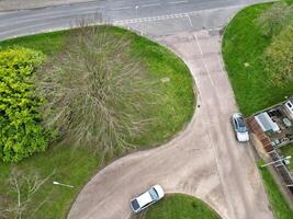 aérien vue de Résidentiel biens à Nord luton ville de Angleterre Royaume-Uni. Mars 19ème, 2024 photo