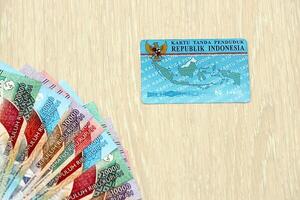 indonésien nationale électrique identité carte appelé e-ktp ou kartu Tanda penduuk photo