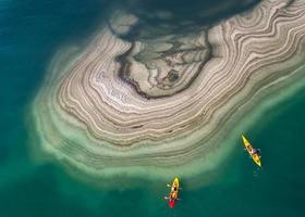 kayak de mer morte photo