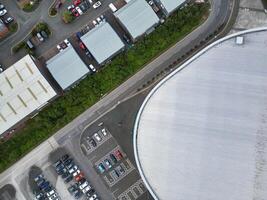 haute angle vue de Derby ville et stade entourer de le ville. Angleterre uni Royaume. avril le 26, 2024 photo