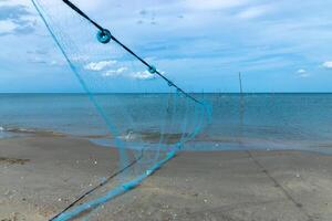 pêche net sur le des plages photo