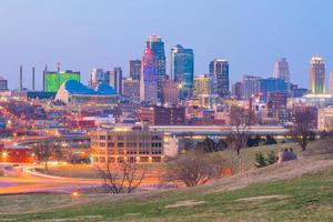 Vue sur les toits de la ville de Kansas au Missouri photo