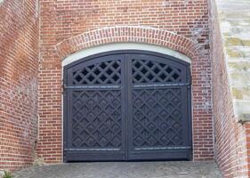 proche en haut coup de le vieux en bois portes. Contexte photo