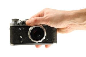 main en portant rétro caméra isoler photo